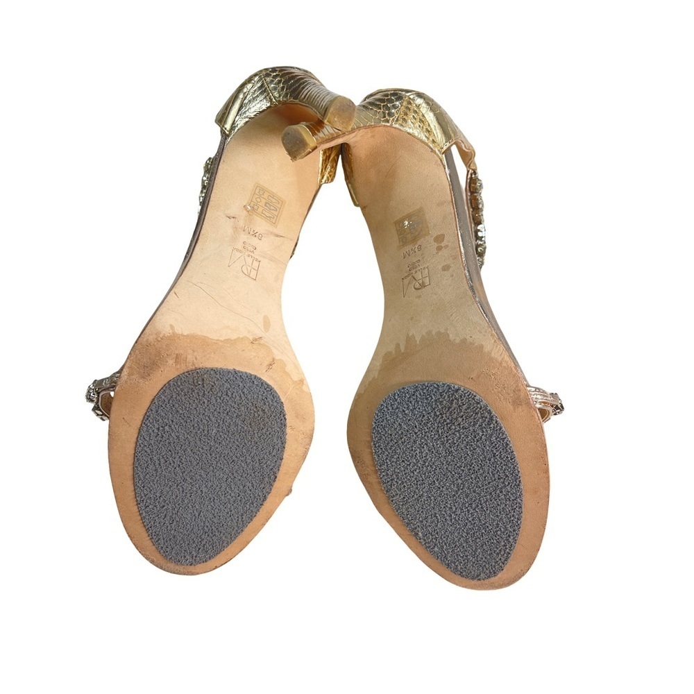 Pelle Moda Heels in Snakeskin and Gold - Size 8 1/2 - Previously Worn! - Picture 4 of 5
